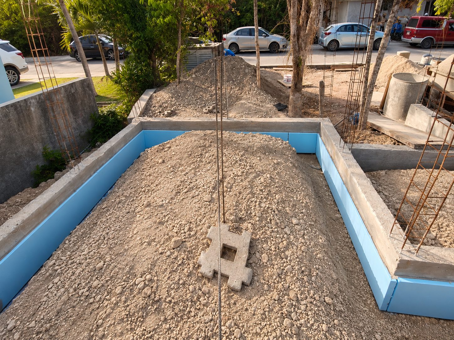 Avance de obra Casa Aria — Cimentación